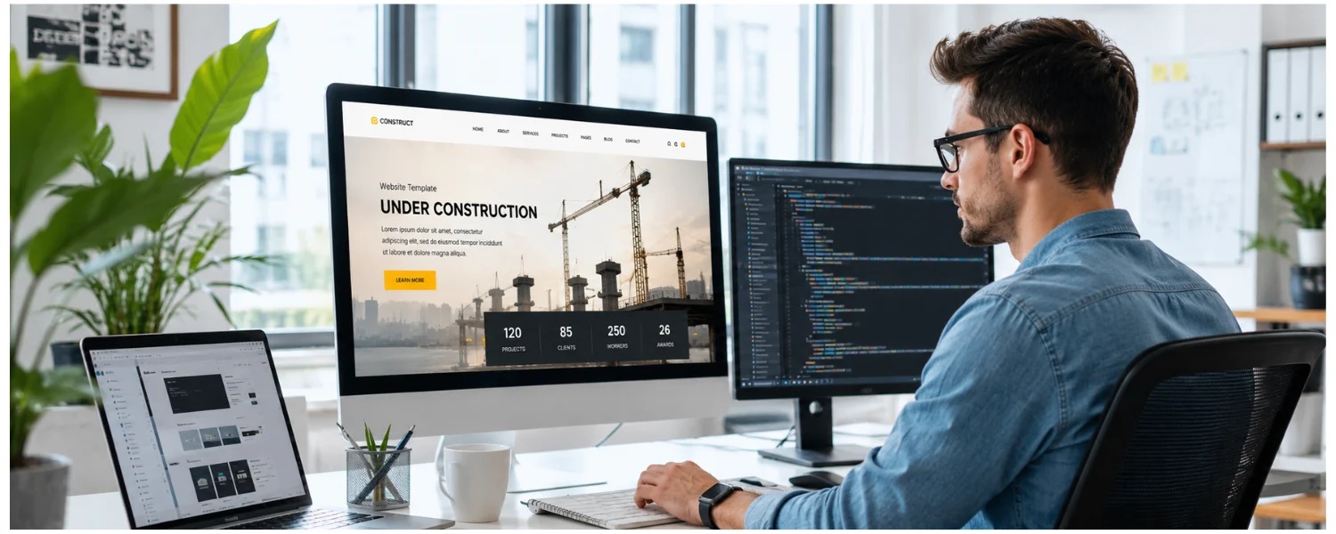 18 Under Construction Website Templates That Build Hype, Capture Leads, and Protect SEO